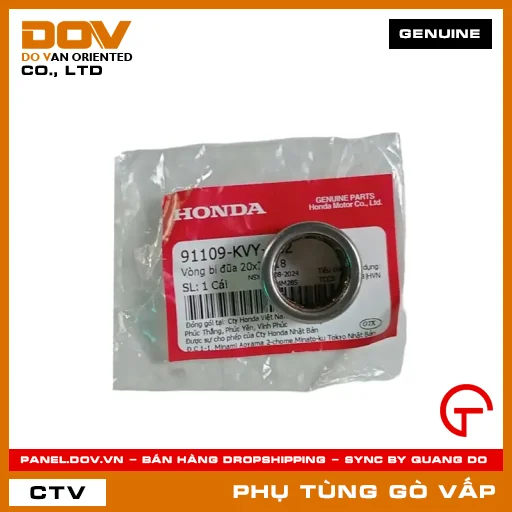 VÒNG BI ĐŨA 20X29X18 MÃ PHỤ TÙNG 91109KVY902 — 91109KVY902