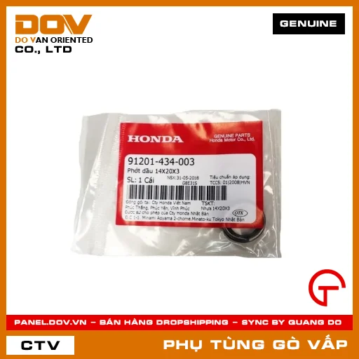 PHỚT DẦU 14X20X3 MÃ PHỤ TÙNG 91201434003 — 91201434003