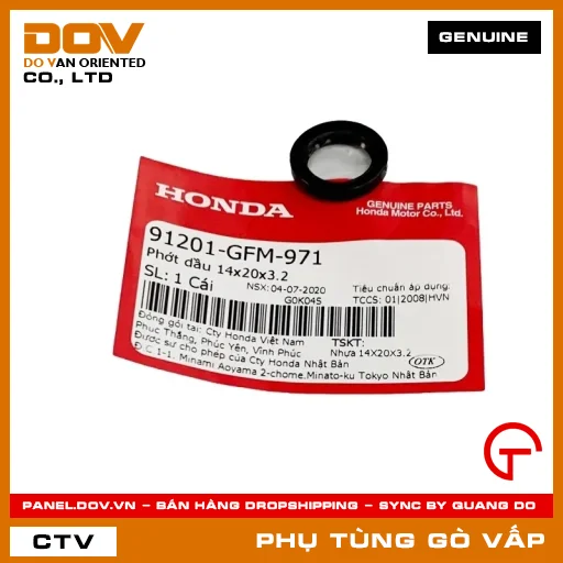 PHỚT DẦU 14X20X3.2 MÃ PHỤ TÙNG 91201GFM971 — 91201GFM971