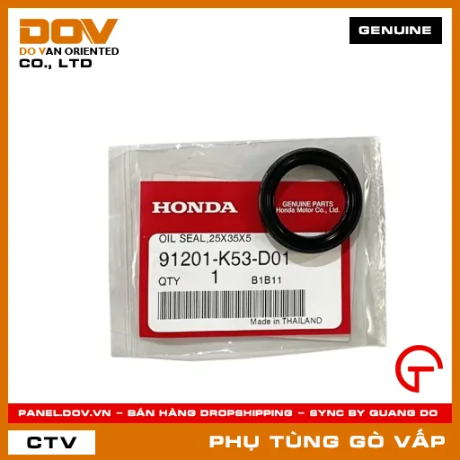 PHỚT DẦU 25X35X5 MÃ PHỤ TÙNG 91201K53D01 — 91201K53D01