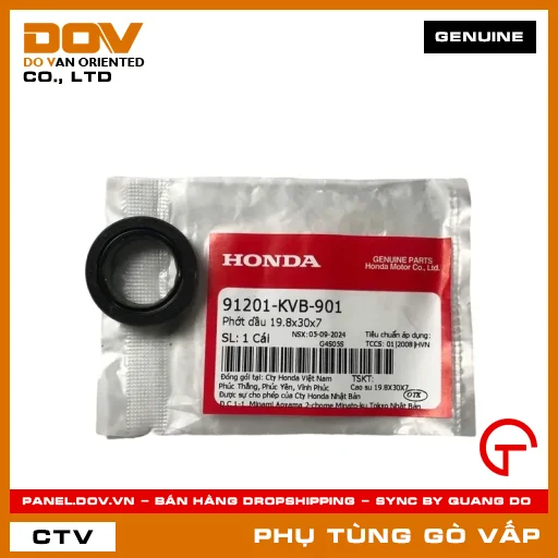 PHỚT DẦU 19.8X30X7 MÃ PHỤ TÙNG 91201KVB901 — 91201KVB901