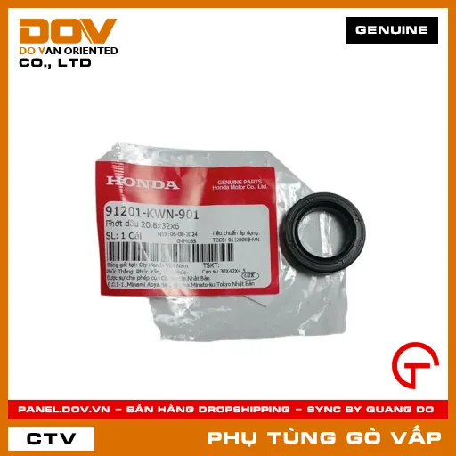 PHỚT DẦU 20.8X32X6 MÃ PHỤ TÙNG 91201KWN901 — 91201KWN901