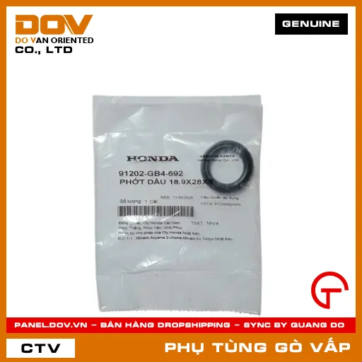 PHỚT DẦU 18.9X28X5 MÃ PHỤ TÙNG 91202GB4692 — 91202GB4692