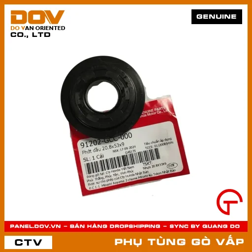 PHỚT DẦU 20.8X53X9 MÃ PHỤ TÙNG 91202GCC000 — 91202GCC000