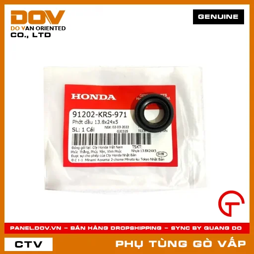 PHỚT DẦU 13.8X24X5 MÃ PHỤ TÙNG 91202KRS971 — 91202KRS971
