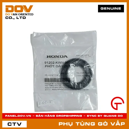 PHỚT DẦU 26X45X6 MÃ PHỤ TÙNG 91202KWN901 — 91202KWN901