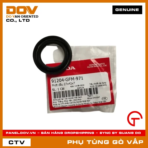 PHỚT DẦU 27X42X7 MÃ PHỤ TÙNG 91204GFM971 — 91204GFM971