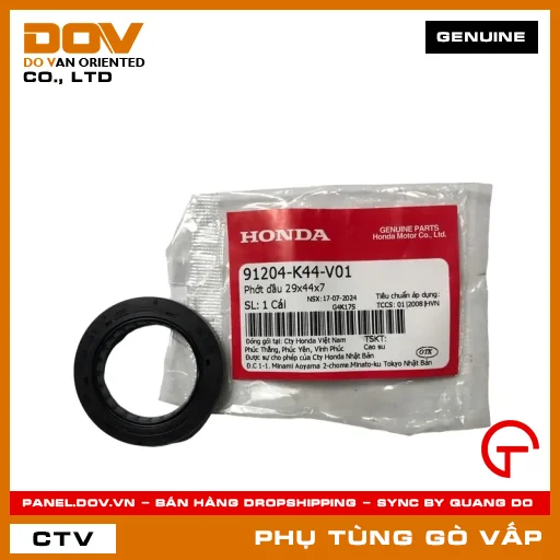 PHỚT DẦU 29X44X7 MÃ PHỤ TÙNG 91204K44V01 — 91204K44V01