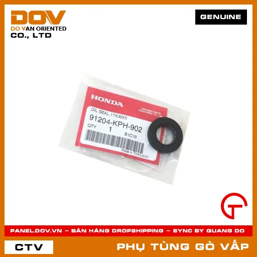 PHỚT DẦU 17X30X5 MÃ PHỤ TÙNG 91204KPH902 — 91204KPH902