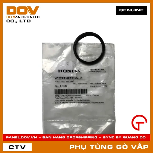 PHỚT DẦU 34X39X3 MÃ PHỤ TÙNG 91211K1GV01 — 91211K1GV01