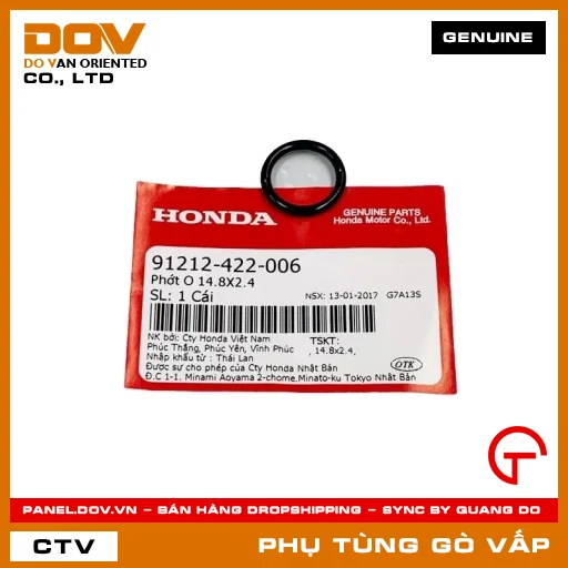 PHỚT O 14.8X2.4 MÃ PHỤ TÙNG 91212422006 — 91212422006