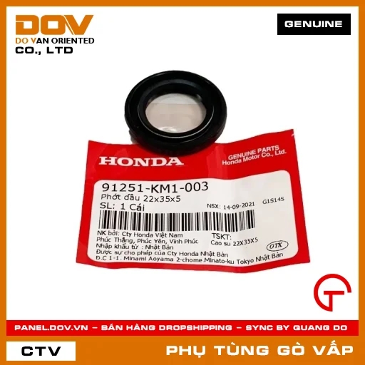 PHỚT DẦU 22X35X5 MÃ PHỤ TÙNG 91251KM1003 — 91251KM1003