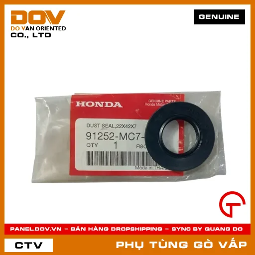 PHỚT CHẮN BỤI 22X42X7 MÃ PHỤ TÙNG 91252MC7003 — 91252MC7003