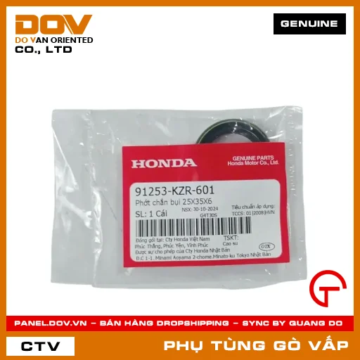 PHỚT CHẮN BỤI 25X35X6 MÃ PHỤ TÙNG 91253KZR601 — 91253KZR601