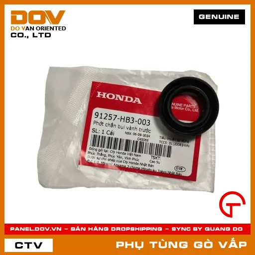 PHỚT CHẮN BỤI VÀNH TRƯỚC MÃ PHỤ TÙNG 91257HB3003 — 91257HB3003