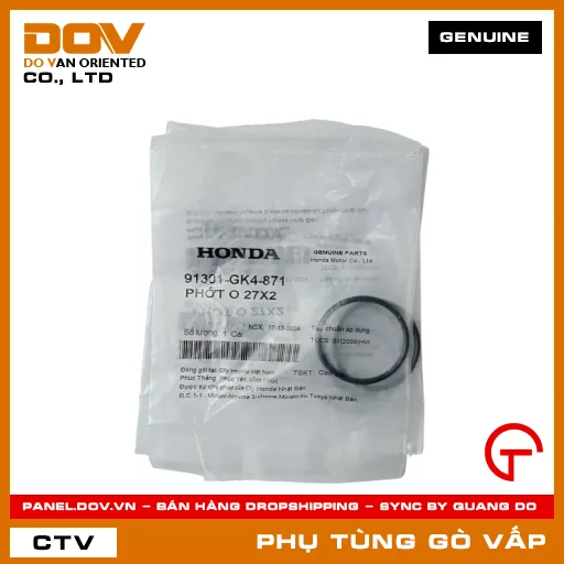 PHỚT O 27X2 MÃ PHỤ TÙNG 91301GK4871 — 91301GK4871