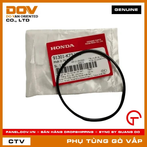 PHỚT O 74.5X2.5 MÃ PHỤ TÙNG 91301K73V81 — 91301K73V81