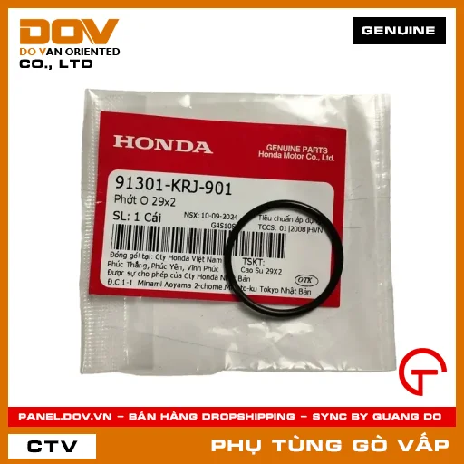 PHỚT O 29X2 MÃ PHỤ TÙNG 91301KRJ901 — 91301KRJ901