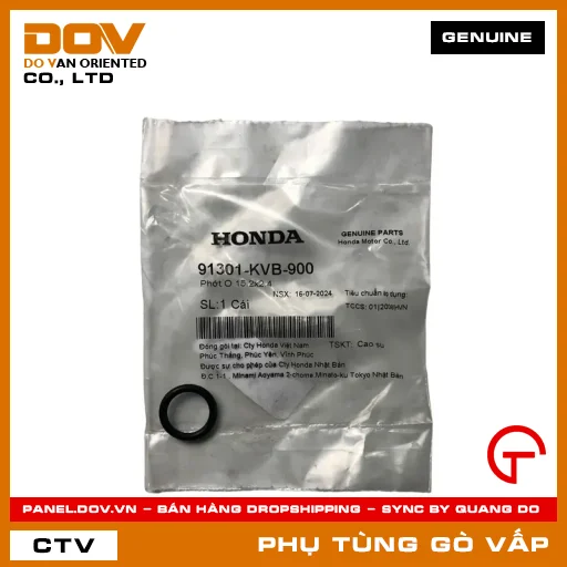 PHỚT O 15.2X2.4 MÃ PHỤ TÙNG 91301KVB900 — 91301KVB900