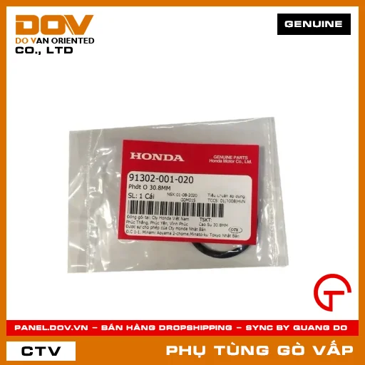 PHỚT O 30.8MM MÃ PHỤ TÙNG 91302001020 — 91302001020
