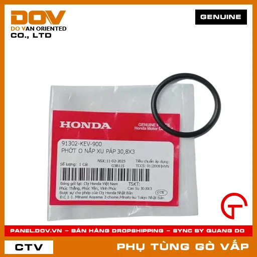 PHỚT O NẮP XU PÁP 30,8X3 MÃ PHỤ TÙNG 91302KEV900 — 91302KEV900
