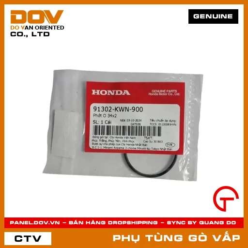 PHỚT O 34X2 MÃ PHỤ TÙNG 91302KWN900 — 91302KWN900
