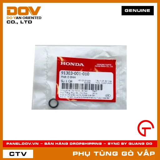 PHỚT O 8MM MÃ PHỤ TÙNG 91303001010 — 91303001010