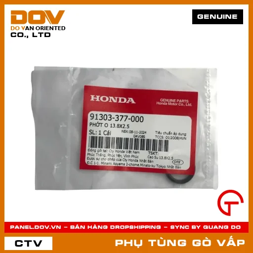 PHỚT O 13.8X2.5 MÃ PHỤ TÙNG 91303377000 — 91303377000