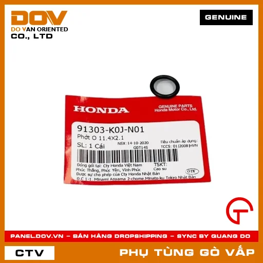 PHỚT O 11.4X2.1 MÃ PHỤ TÙNG 91303K0JN01 — 91303K0JN01