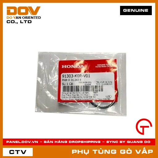 PHỚT O 31.2X2.4 MÃ PHỤ TÙNG 91303K0RV01 — 91303K0RV01