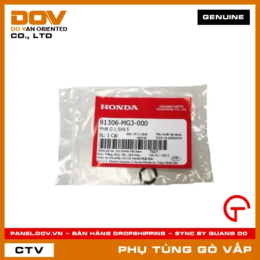 PHỚT O 1.5X9.5 MÃ PHỤ TÙNG 91306MG3000 — 91306MG3000