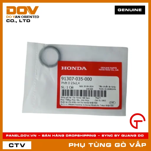 PHỚT O 25X2,4 MÃ PHỤ TÙNG 91307035000 — 91307035000