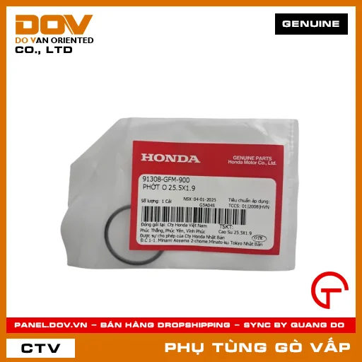 PHỚT O 25.5X1.9 MÃ PHỤ TÙNG 91308GFM900 — 91308GFM900