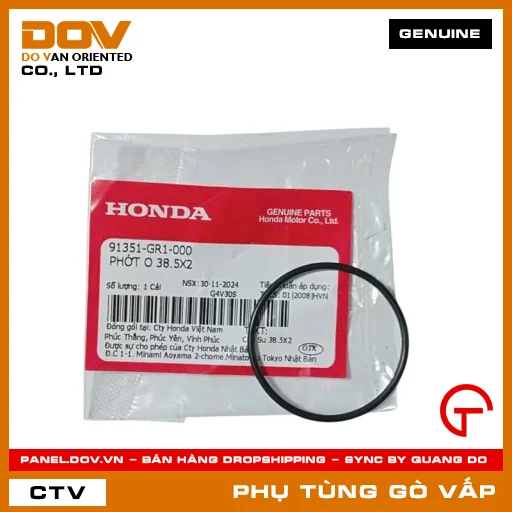 PHỚT O 38.5X2 MÃ PHỤ TÙNG 91351GR1000 — 91351GR1000