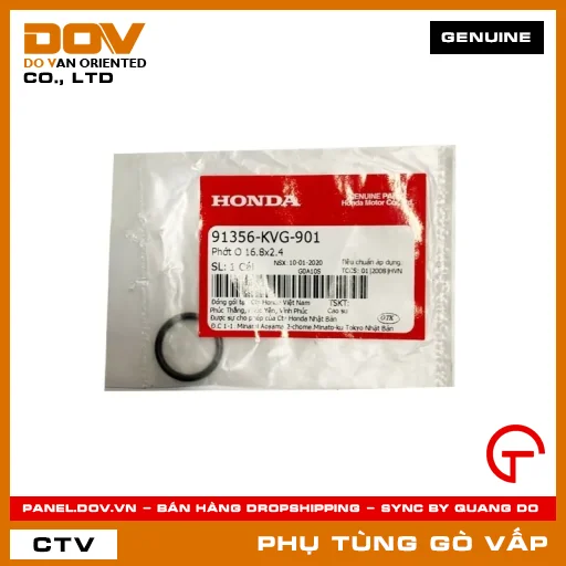 PHỚT O 16.8X2.4 MÃ PHỤ TÙNG 91356KVG901 — 91356KVG901