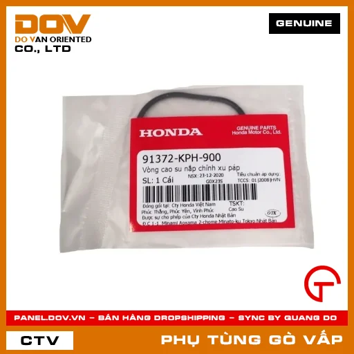 VÒNG CAO SU NẮP CHỈNH XU PÁP MÃ PHỤ TÙNG 91372KPH900 — 91372KPH900