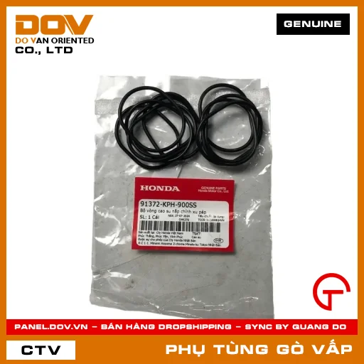BỘ VÒNG CAO SU NẮP CHỈNH XU PÁP MÃ PHỤ TÙNG 91372KPH900SS — 91372KPH900SS
