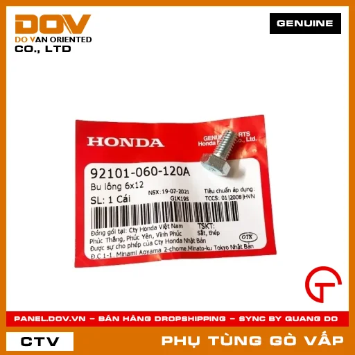 BU LÔNG 6X12 MÃ PHỤ TÙNG 92101060120A — 92101060120A