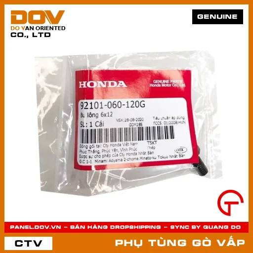 BU LÔNG 6X12 MÃ PHỤ TÙNG 92101060120G — 92101060120G
