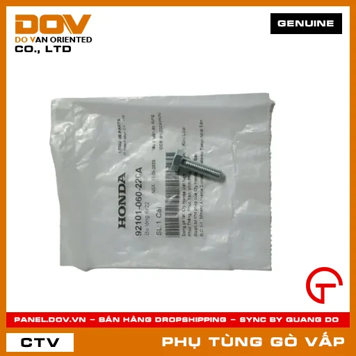 BU LÔNG 6X22 MÃ PHỤ TÙNG 92101060220A — 92101060220A