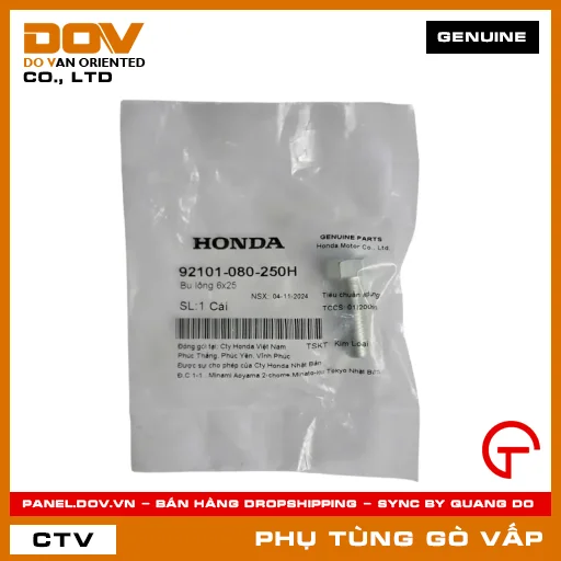BU LÔNG 6X25 MÃ PHỤ TÙNG 92101080250H — 92101080250H
