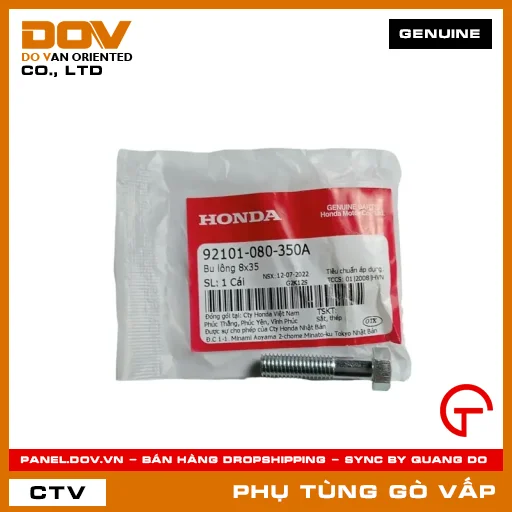 BU LÔNG 8X35 MÃ PHỤ TÙNG 92101080350A — 92101080350A