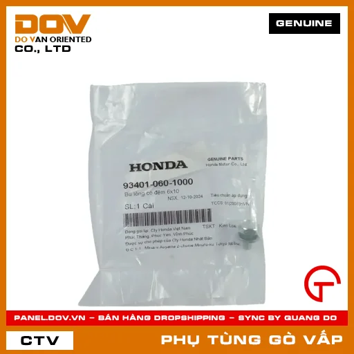 BU LÔNG CÓ ĐỆM 6X10 MÃ PHỤ TÙNG 934010601000 — 934010601000
