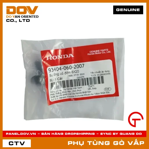 BU LÔNG CÓ ĐỆM 6X20 MÃ PHỤ TÙNG 934040602007 — 934040602007