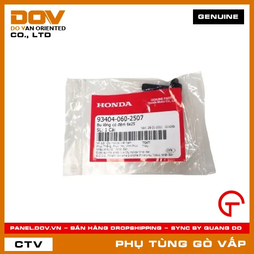 BU LÔNG CÓ ĐỆM 6X25 MÃ PHỤ TÙNG 934040602507 — 934040602507