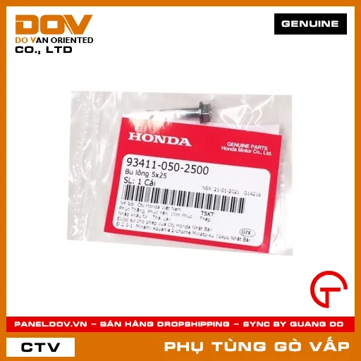 BU LÔNG 5X25 MÃ PHỤ TÙNG 934110502500 — 934110502500