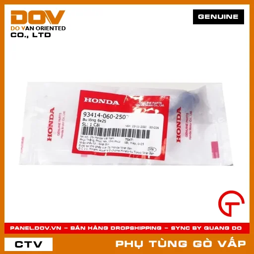 BU LÔNG 6X25 MÃ PHỤ TÙNG 934140602507 — 934140602507