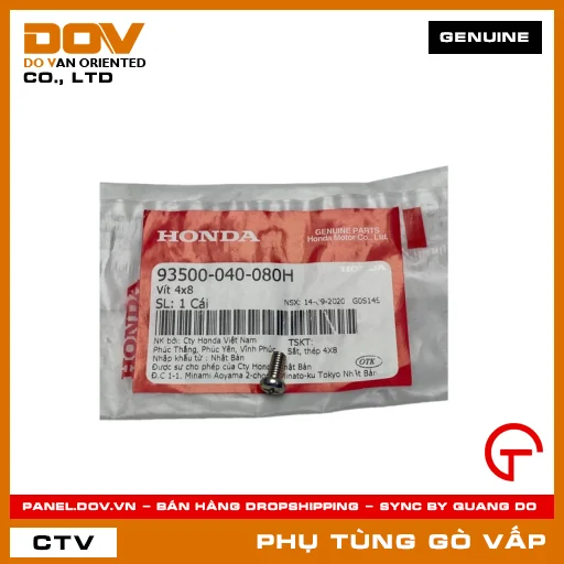 VÍT 4X8 MÃ PHỤ TÙNG 93500040080H — 93500040080H