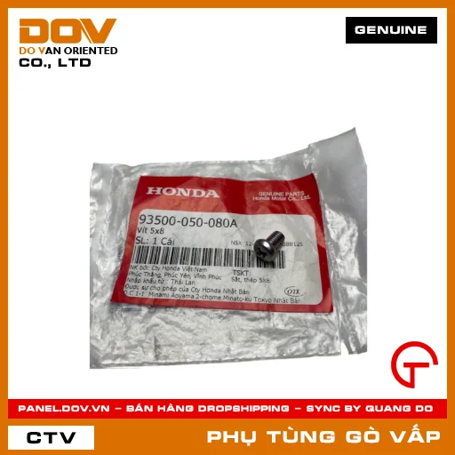 VÍT 5X8 MÃ PHỤ TÙNG 93500050080A — 93500050080A