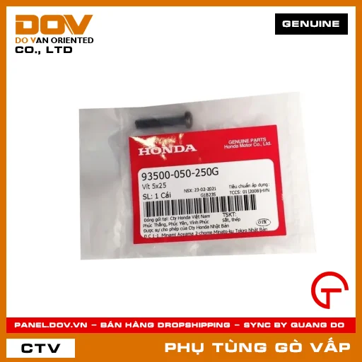 VÍT 5X25 MÃ PHỤ TÙNG 93500050250G — 93500050250G